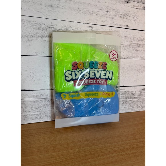 Other - JUMBO Squeeze Six Seven 67 Squeeze Toy Set Neon Green Blue Foam Squishy Numbers